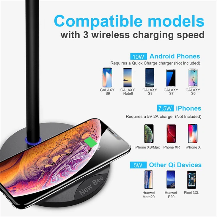 headphone stand with wireless phone charger