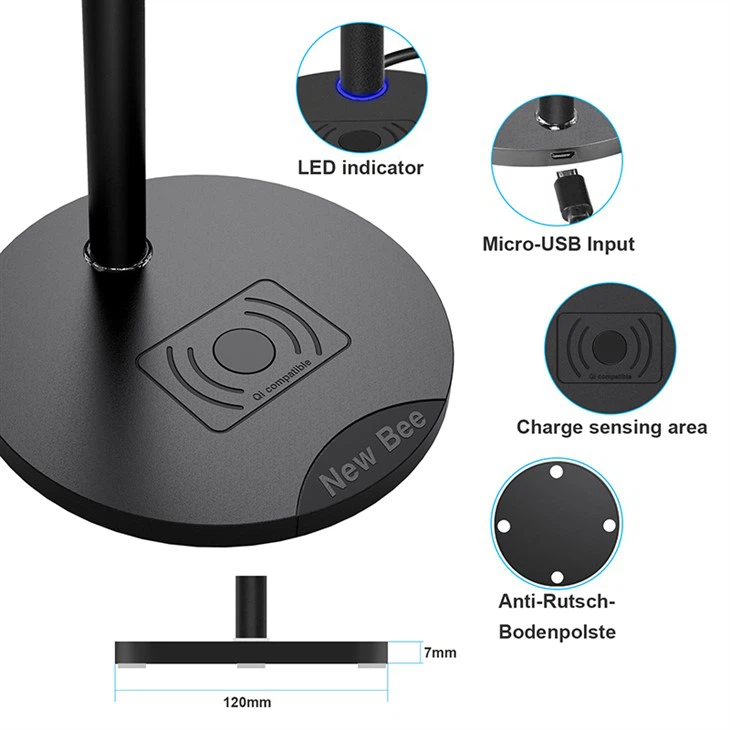 headphone stand wireless charger