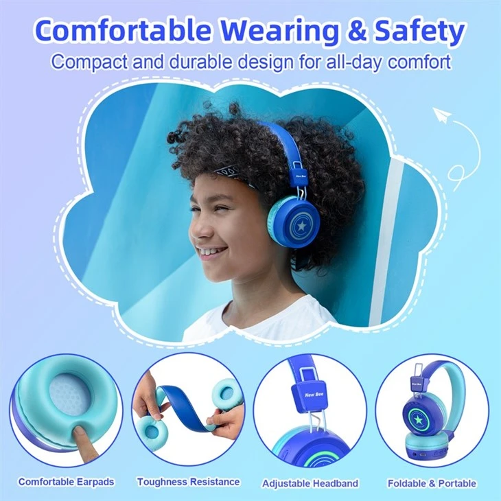 RGB Wireless Headphones For Kids