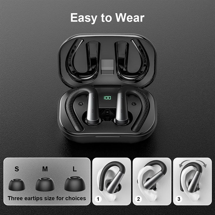 Sport Earphone True Wireless Earbuds with Led Display Sport Earphone True Wireless Earbuds with Led Display
