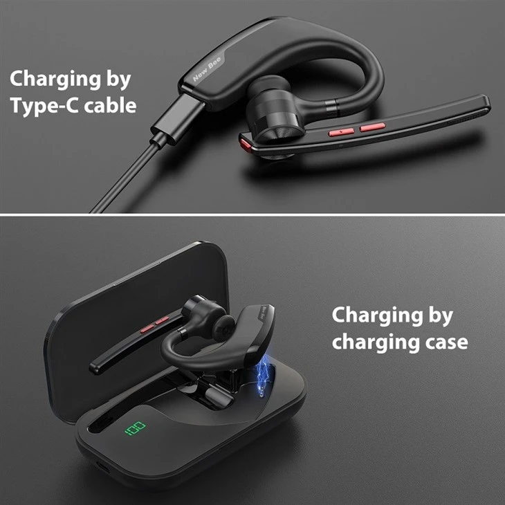 Wireless Headset With Charging Case